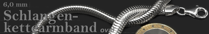 Schlangenkette Armband oval 6.0mm 