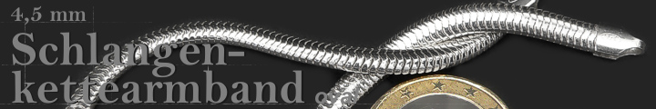 Schlangenkette Armband oval 4.5mm 