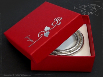 Geschenkverpackung fr Silberketten und Armbnder RRK-Silber
