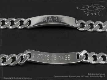 Curb Chain ID-Bracelet  B10.5L25