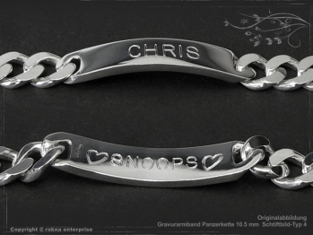 Curb Chain ID-Bracelet  B10.5L25