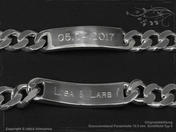 Curb Chain ID-Bracelet  B10.5L25