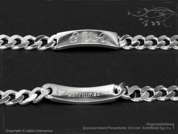 Curb Chain ID-Bracelet  B10.5L25