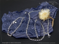 Silberkette Erbsenkette Armband B4.0L24cm