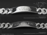 ID Panzerarmband Gravur-Platte B12.5L22cm