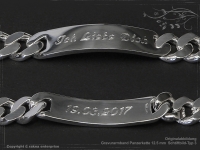 ID Panzerarmband Gravur-Platte B12.5L25cm