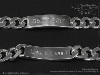 ID Panzerarmband Gravur-Platte B10.5L25cm