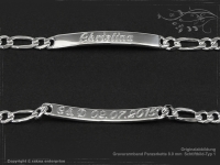 ID Figaroarmband Gravur-Platte B5.5L16cm