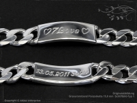 ID Panzerarmband Gravur-Platte B15.0L19cm