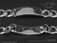 ID Panzerarmband Gravur-Platte B15.0L21cm