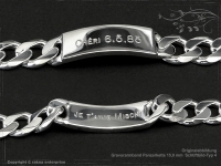 ID Panzerarmband Gravur-Platte B15.0L21cm