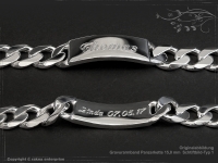 ID Panzerarmband Gravur-Platte B15.0L25cm