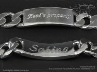 ID Panzerarmband Gravur-Platte B15.0L25cm