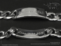 ID Panzerarmband Gravur-Platte B15.0L25cm