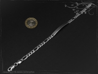 ID Figaroarmband Gravur-Platte B5.5L17cm