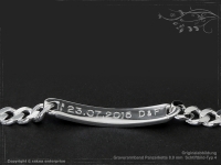 ID Panzerarmband Gravur-Platte B8.0L17cm