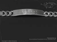 ID Panzerarmband Gravur-Platte B8.0L17cm