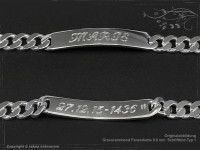 ID Panzerarmband Gravur-Platte B8.0L21cm
