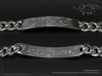 ID Panzerarmband Gravur-Platte B8.0L19cm