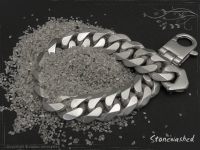 Panzerarmband B14L20 Stonewashed mattiertcm