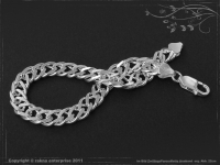 Zwillings Panzerkette Armband B8.0L19cm